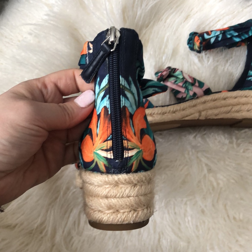 Nine West Women's Open Toe Casual Espadrille Sandals Blue - Picture 5 of 10